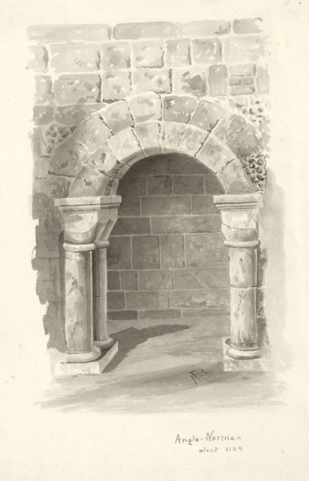 Alexander Blackwood - Late 19th Century Watercolour, Anglo-Noman Architecture
