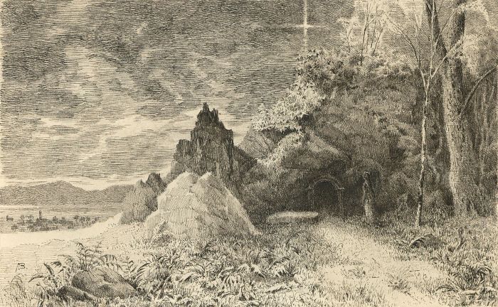Alexander Blackwood - Late 19th Century Pen and Ink Drawing, First Easter Family