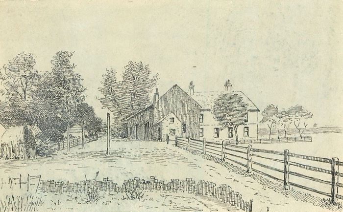 Alexander Blackwood - Late 19th Century Pen and Ink Drawing, Farm Landscape