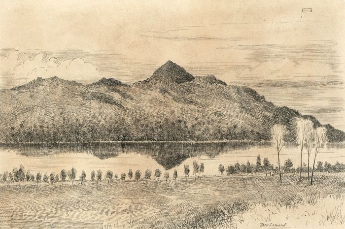 Alexander Blackwood - Late 19th Century Pen and Ink Drawing, Ben Lomond