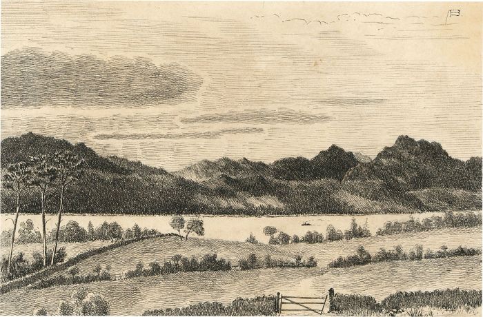Alexander Blackwood - Late 19th Century Pen and Ink Drawing, Highlands Landscape