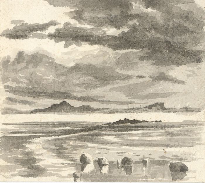 Alexander Blackwood - Late 19th Century Watercolour, Seascape with Clouds