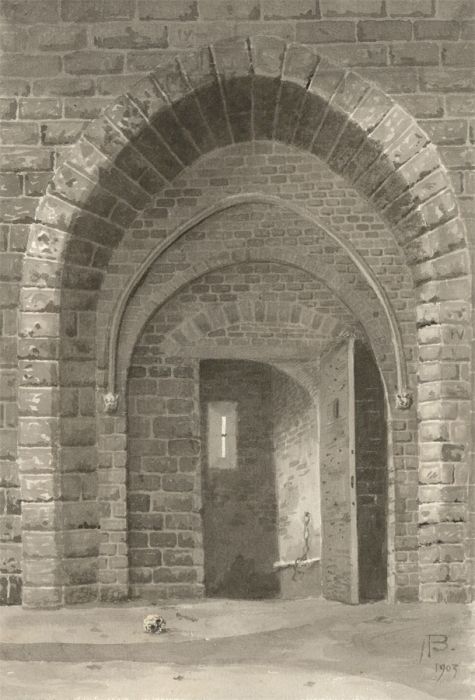 Alexander Blackwood - Fine Monogrammed Late 19th Century Watercolour, Archway