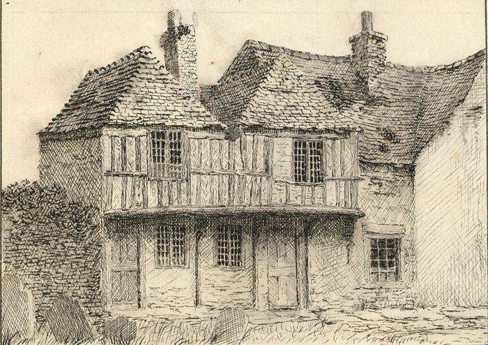 Early 20th Century Etching - Tudor Building