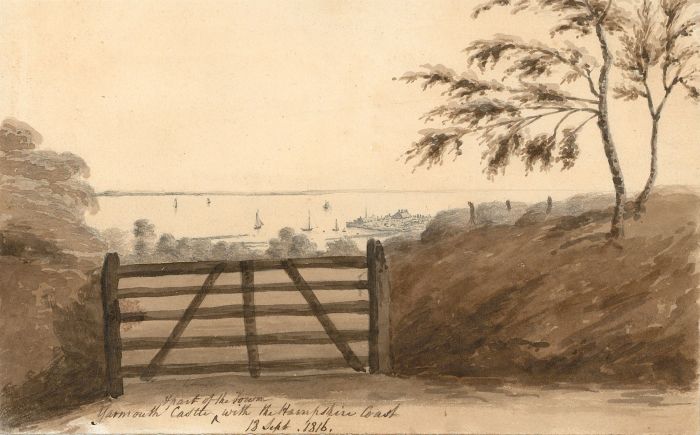 M. S. Jeffs - Sepia 1816 Watercolour, Yarmouth