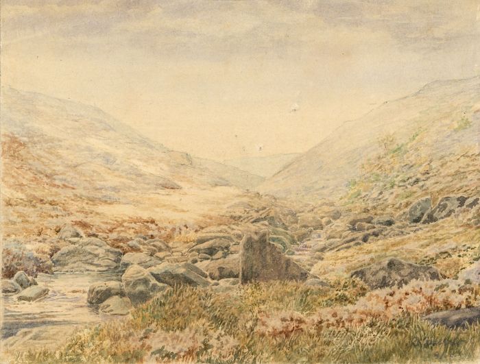 Scottish School Late 19th Century Watercolour - Highland Landscape