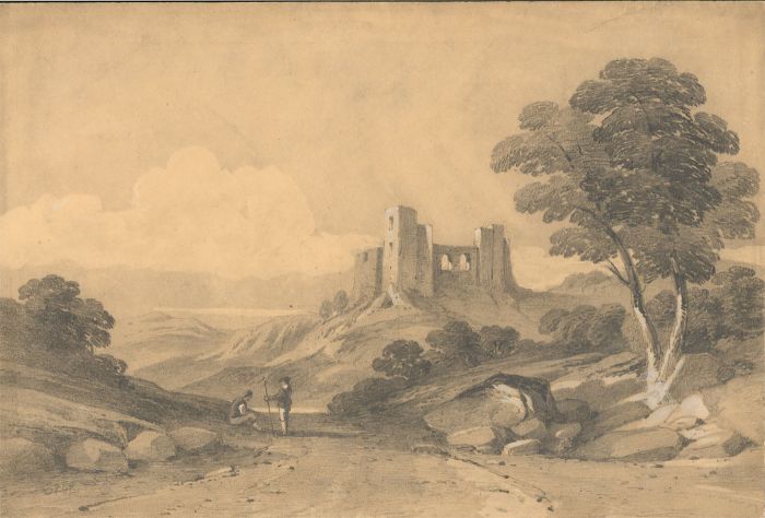Follower of David Cox - English School  19th Century Graphite Drawing, Landscape