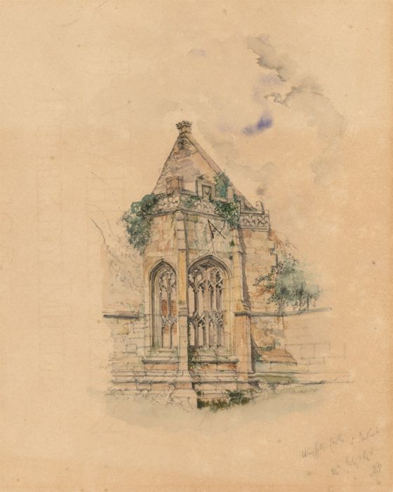 A. J. Payne - 1858 Watercolour, Wingfield Castle, Suffolk 