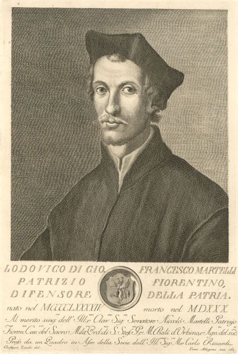 Allegrini after Zocchi - 1763 Engraving, Francesco Martelli