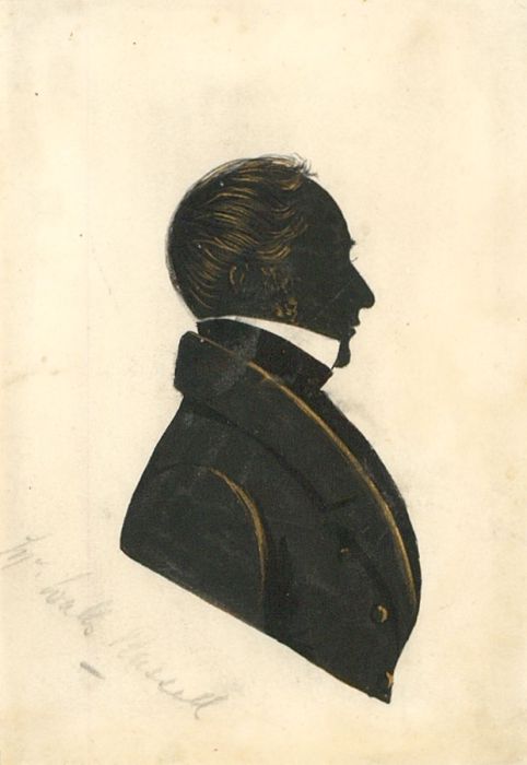   - A Pair of  Early 19th Century Gouache, Silhouette of a Gentleman