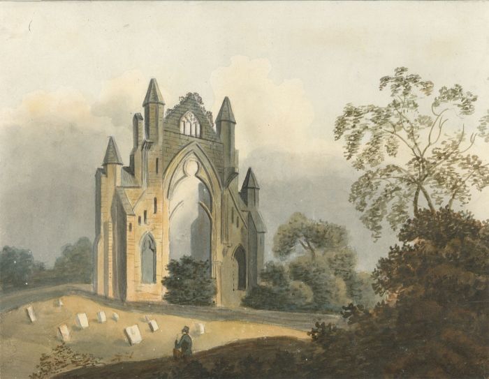 English School Mid 19th Century Watercolour - Ruins at Gisborough