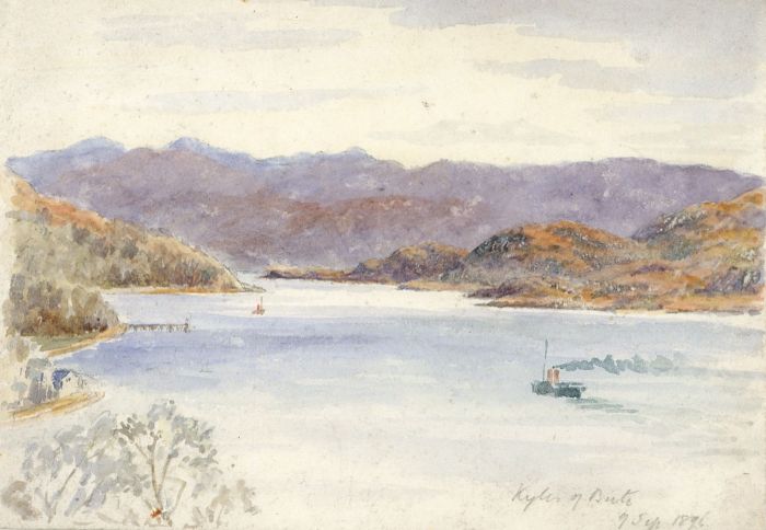 1896 Watercolour - Kyles of Bute