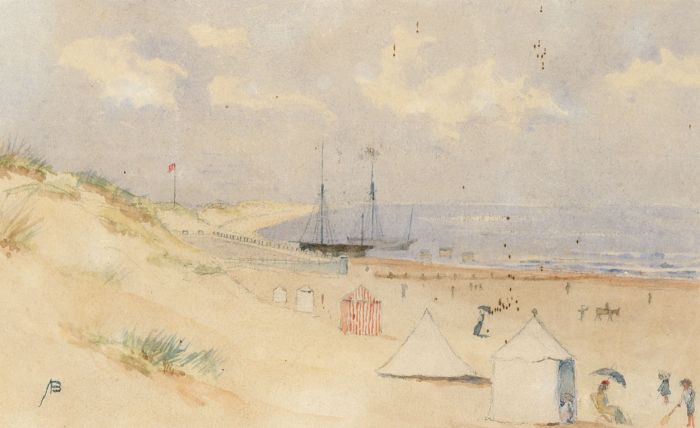 Alexander Blackwood - Late 19th Century Watercolour, Seaside Scene