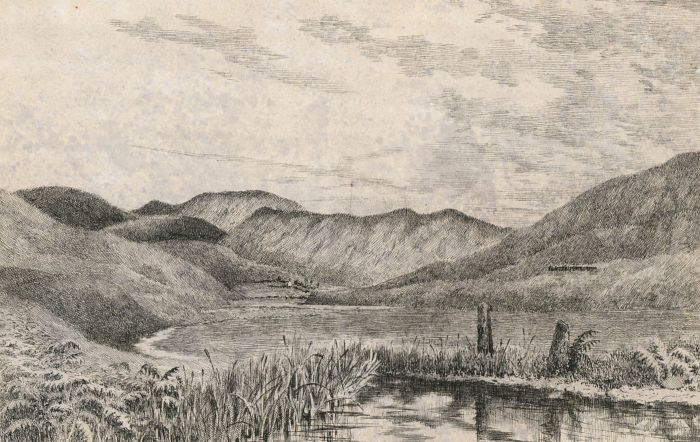 Alexander Blackwood - Late 19th Century Pen and Ink Drawing, River Scene