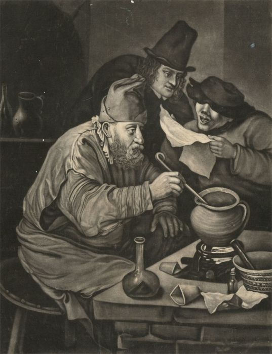 J. Wilson after J. Stein - 18th Century Mezzotint, The Dutch Chymist