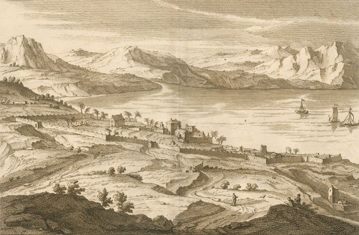 Antoine A. Calmet (1672-1757) - 18th Century Engraving, Ruines de Tiberiade