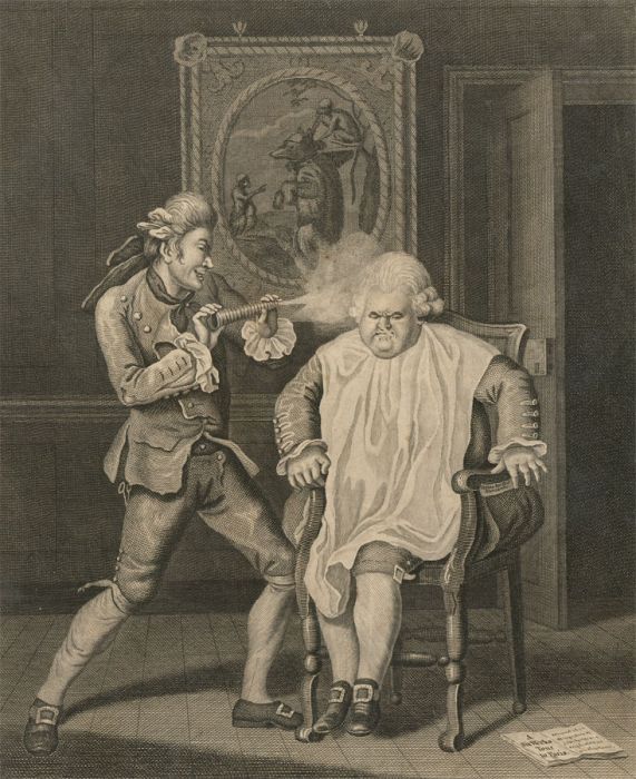 James Caldwell - 1770 Engraving, The Englishman In Paris after John Collet