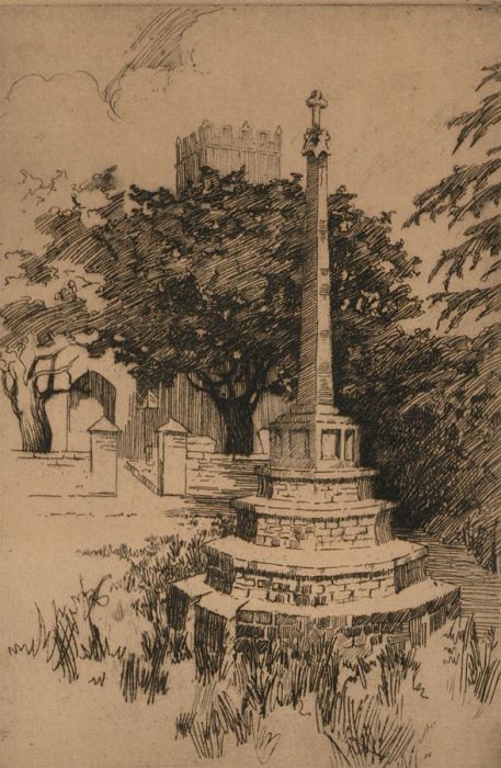 Elle Villar - Pair of Early 20th Century Etching, Muchelney Abbey