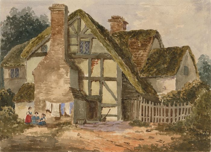 Late 19th Century Watercolour - Rural Cottage Scene