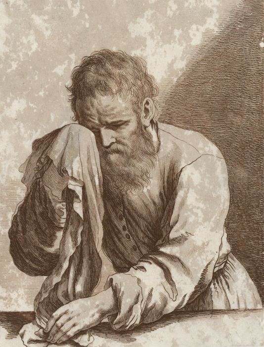 Mid 19th Century Etching - Portrait of a Man
