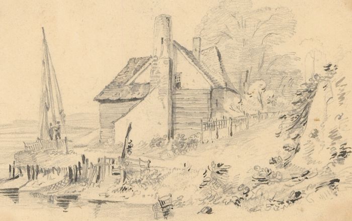 A Set of Three 19th Century Graphite Drawings - Coastal and Other Landscapes