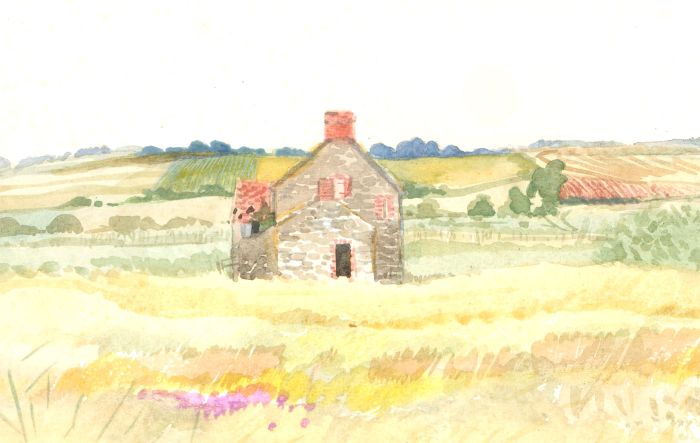Philippa Archer - Signed 1982 Watercolour, Normandy, West Coast