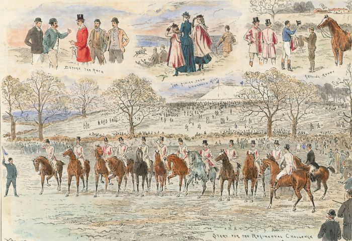 W.Stanfield Sturgess - Mid 19th Century Lithograph, The Regimental Challenge Cup