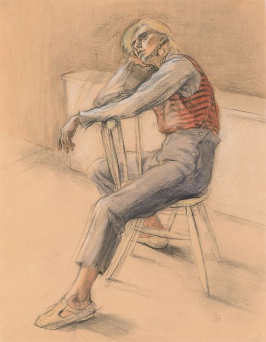 William Bird - 1986 Charcoal Drawing, Haley