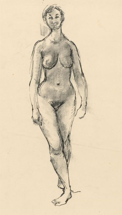Peter Collins ARCA - Set of Eight c.1970s India Ink, Female Nude Studies