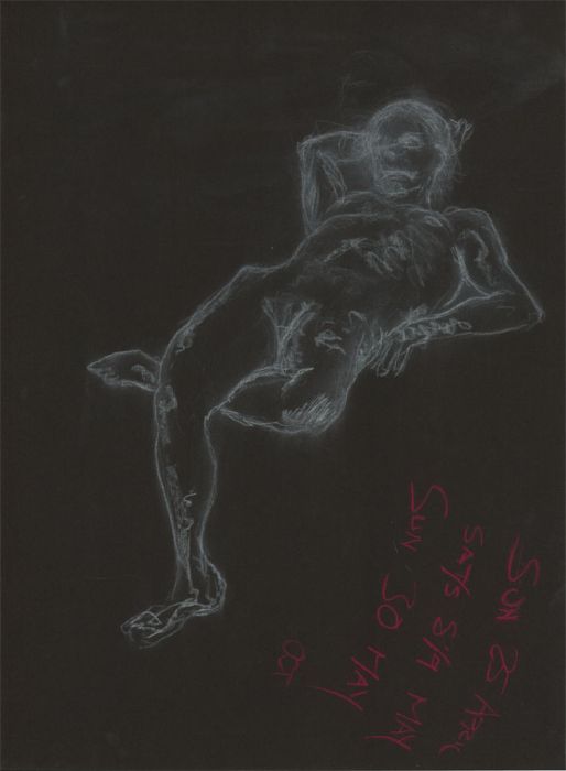 R. H. Whistler - A Pair of  Contemporary Pastels, Male Nude Studies