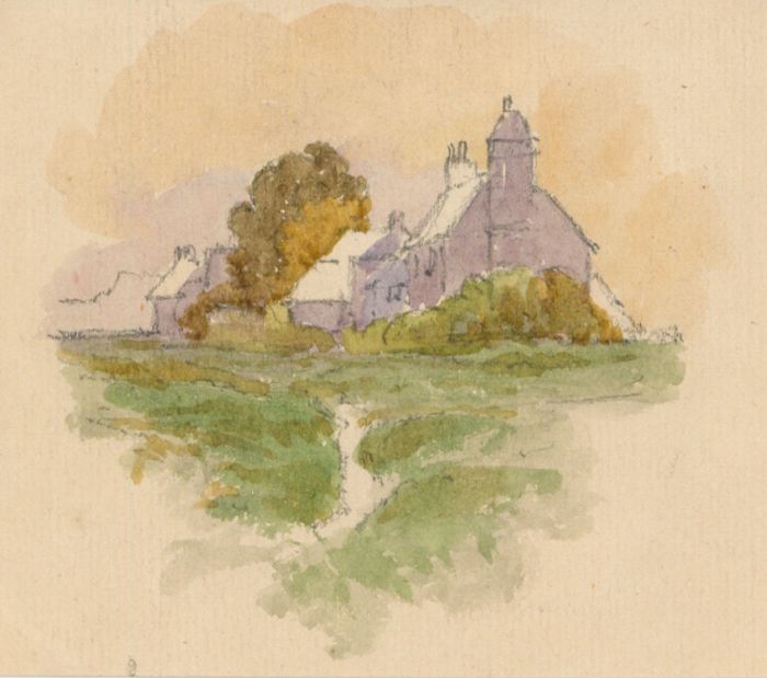 Sarah Alice Doidge - Late 19th Century Watercolour, Cottage in a Landscape