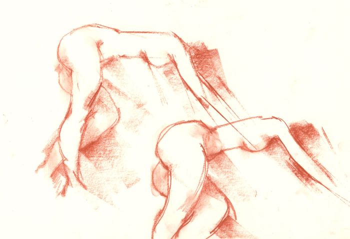Peter Collins ARCA - A Set of 6 c.1970s Pastels, Female Studies