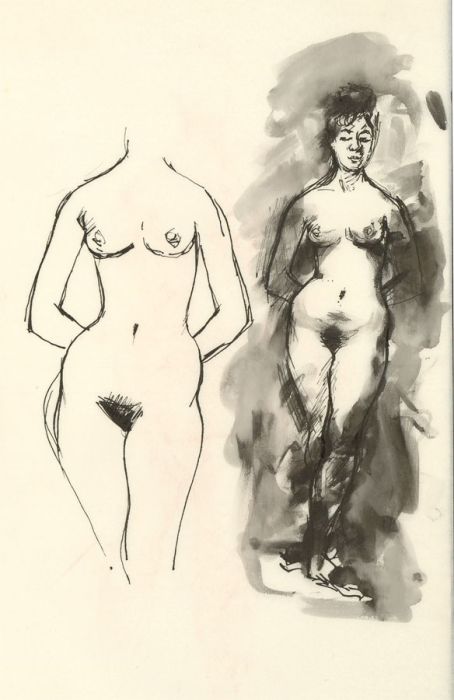 Peter Collins ARCA - A Set of 7 c.1970s Graphite Drawings, Various Female Nudes