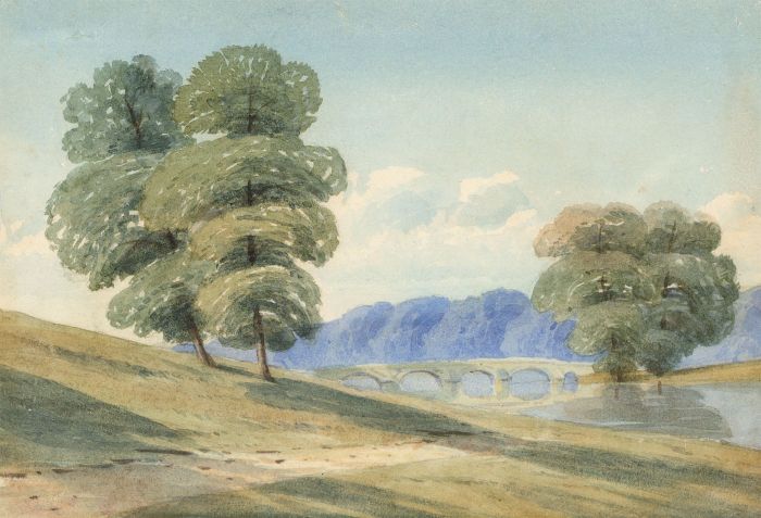 Beatrice E. J. Thomson - 1875 Watercolour, River Landscape