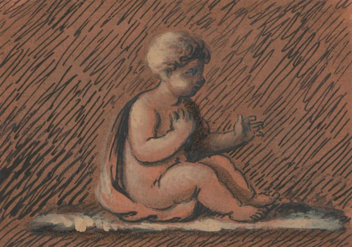 Set of Three Interesting 19th Century Studies in Watercolour