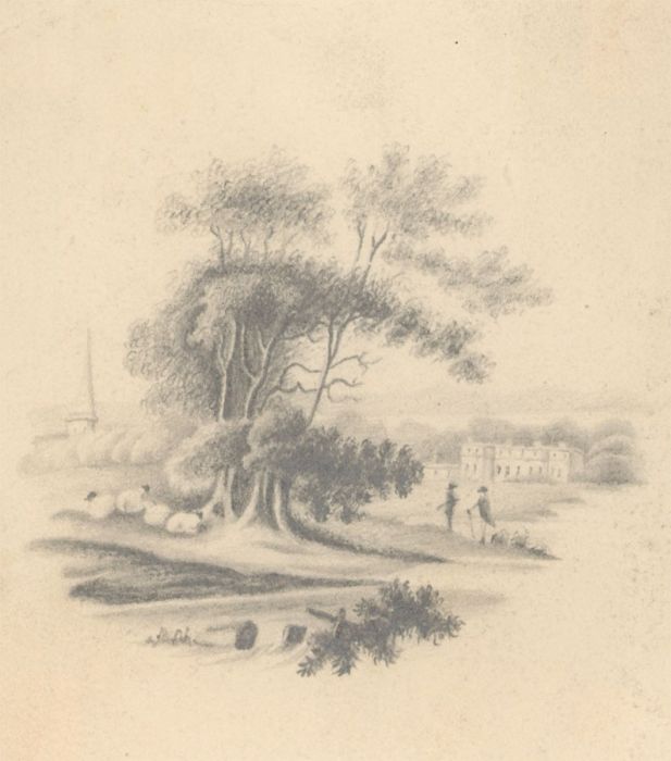 Set of Seven 19th Century Graphite Drawings - English School Landscapes