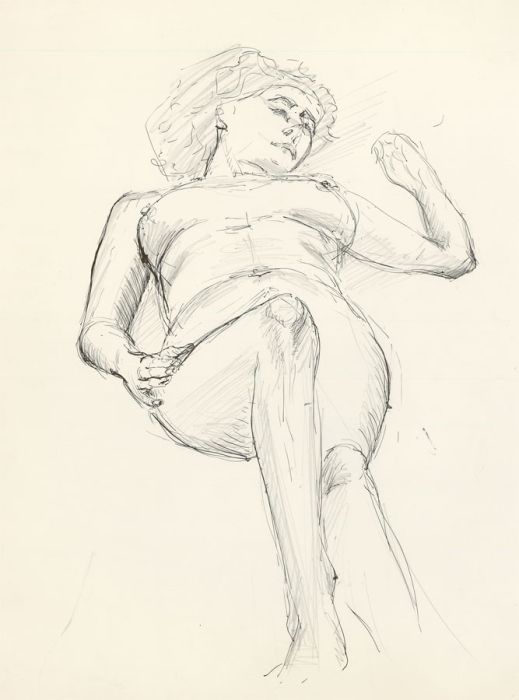Ronald Birch - Set of Four circa 1970s Pen and Ink Drawings, Nudes and Portrait