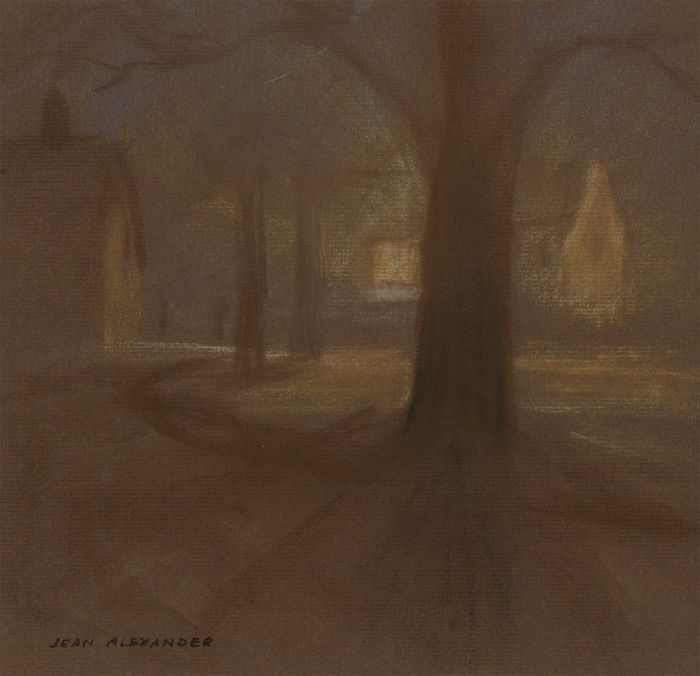 Jean Dryden Alexander (1911-1994) - Mid 20th Century Pastel, Dusk Landscape