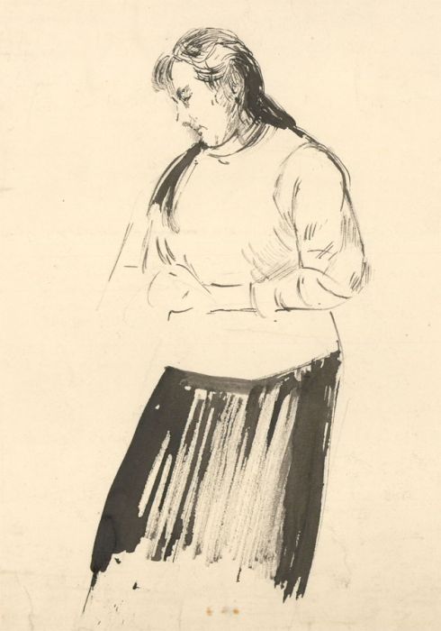 Jean Dryden Alexander (1911-1994) - Set of Two Pen and Ink Figure Studies