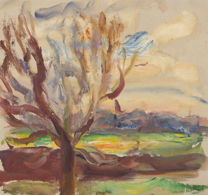 Jean Dryden Alexander (1911-1994) - Mid 20th Century Oil, Winter Without Leaves.