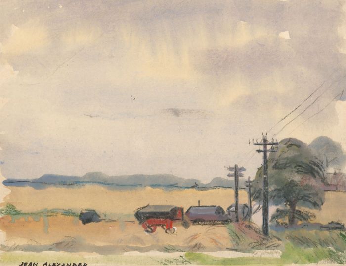 Jean Dryden Alexander (1911-1994) - Mid 20th Century Gouache, Beaumont, Kirby