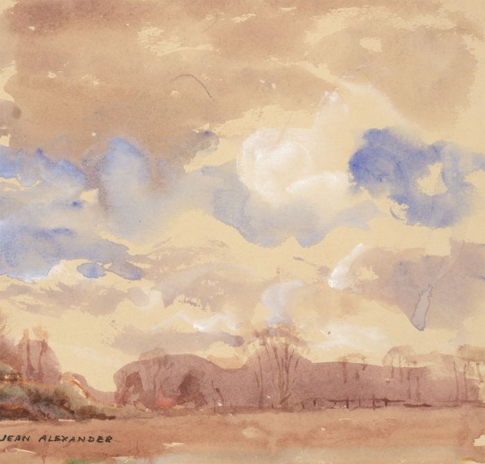 Jean Dryden Alexander (1911-1994) - Signed Watercolour, Autumnal Scene