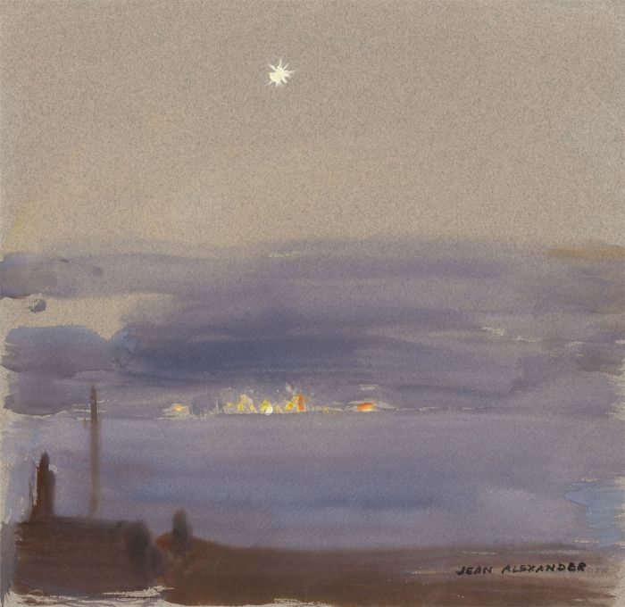 Jean Dryden Alexander (1911-1994) - 1980 Watercolour, Morning Star, Felixstowe