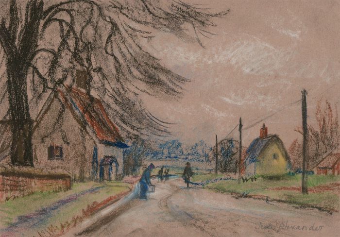 Jean Dryden Alexander (1911-1994) - Mid 20th Century Pastel, Pulham Market