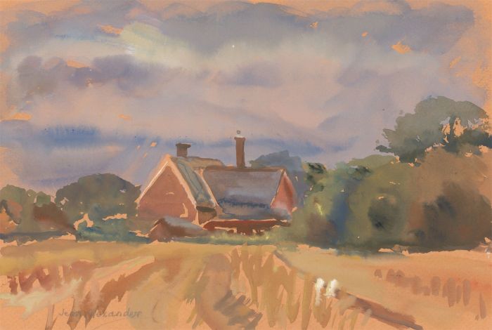Jean Dryden Alexander (1911-1994) - Signed 1991 Watercolour, Old School House