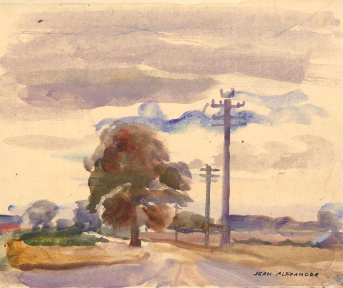 Jean Dryden Alexander (1911-1994) - Mid 20th Century Watercolour, Landscape