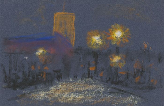 Jean Dryden Alexander (1911-1994) - 1983 Pastel, Norwich Cathedral