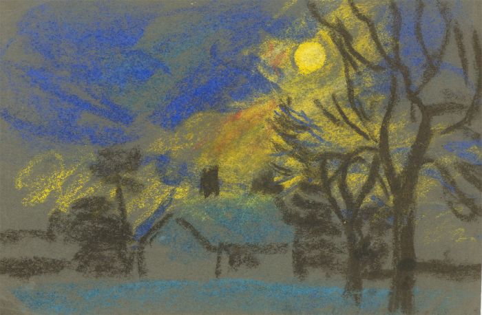 Jean Dryden Alexander (1911-1994) - Two Pastels, Rural Landscapes