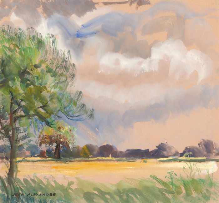 Jean Dryden Alexander (1911-1994) - Pair of 1982 Watercolour, Landscape Studies