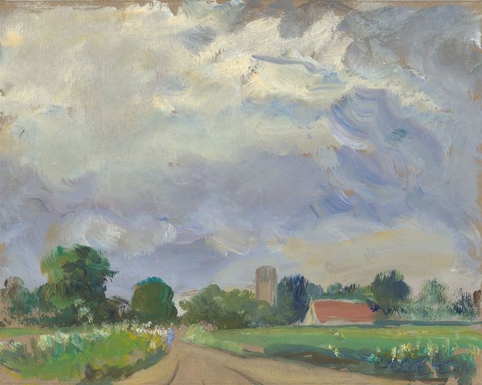Jean Dryden Alexander (1911-1994) - 1983 Gouache, Summer Skies